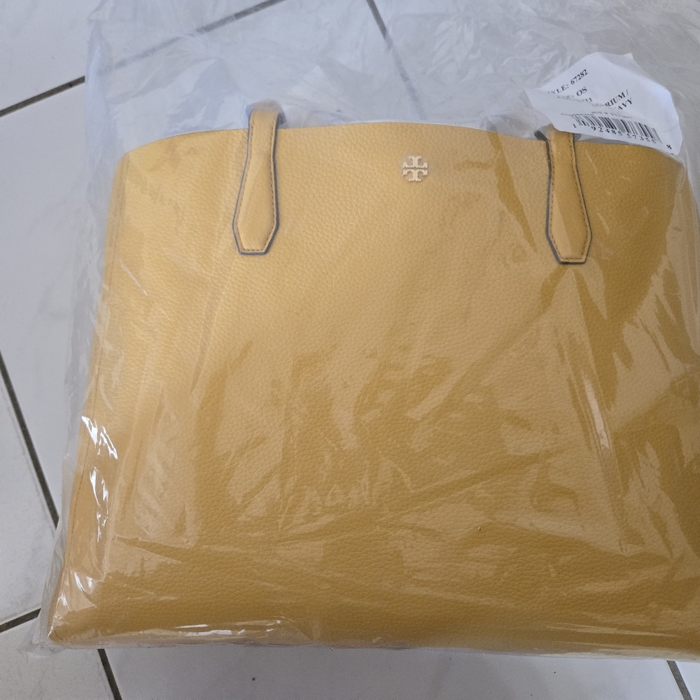 Tory Burch Yellow Tote Bag